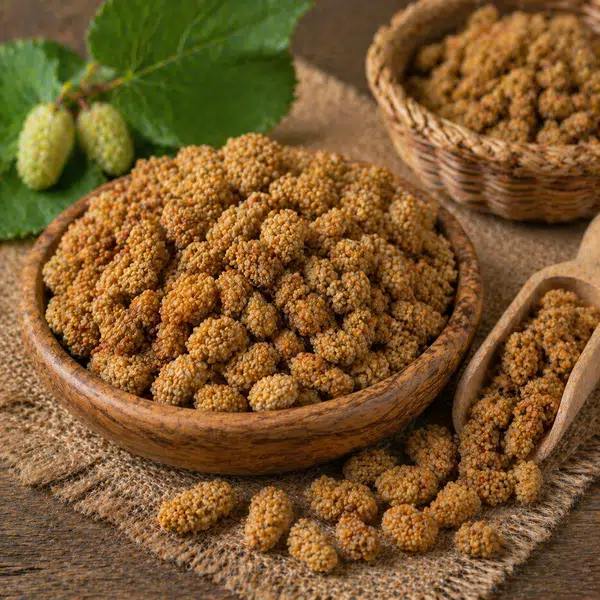 Natural dried mulberries from Turkey