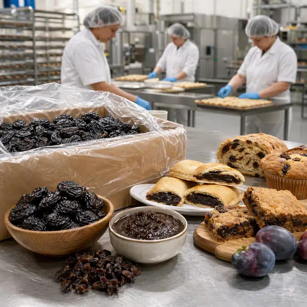 Prunes for industrial bakery applications